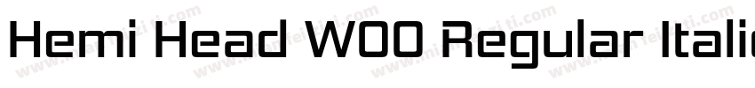 Hemi Head W00 Regular Italic字体转换